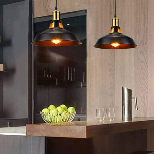 2-Pack Retro Metal Pendant Light Shades