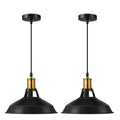 2-Pack Retro Metal Pendant Light Shades