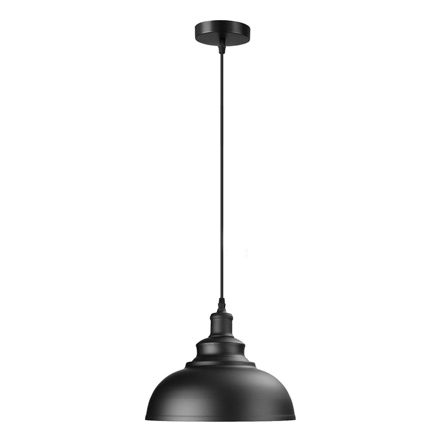 Curvy Black Shade Hanging Ceiling Light
