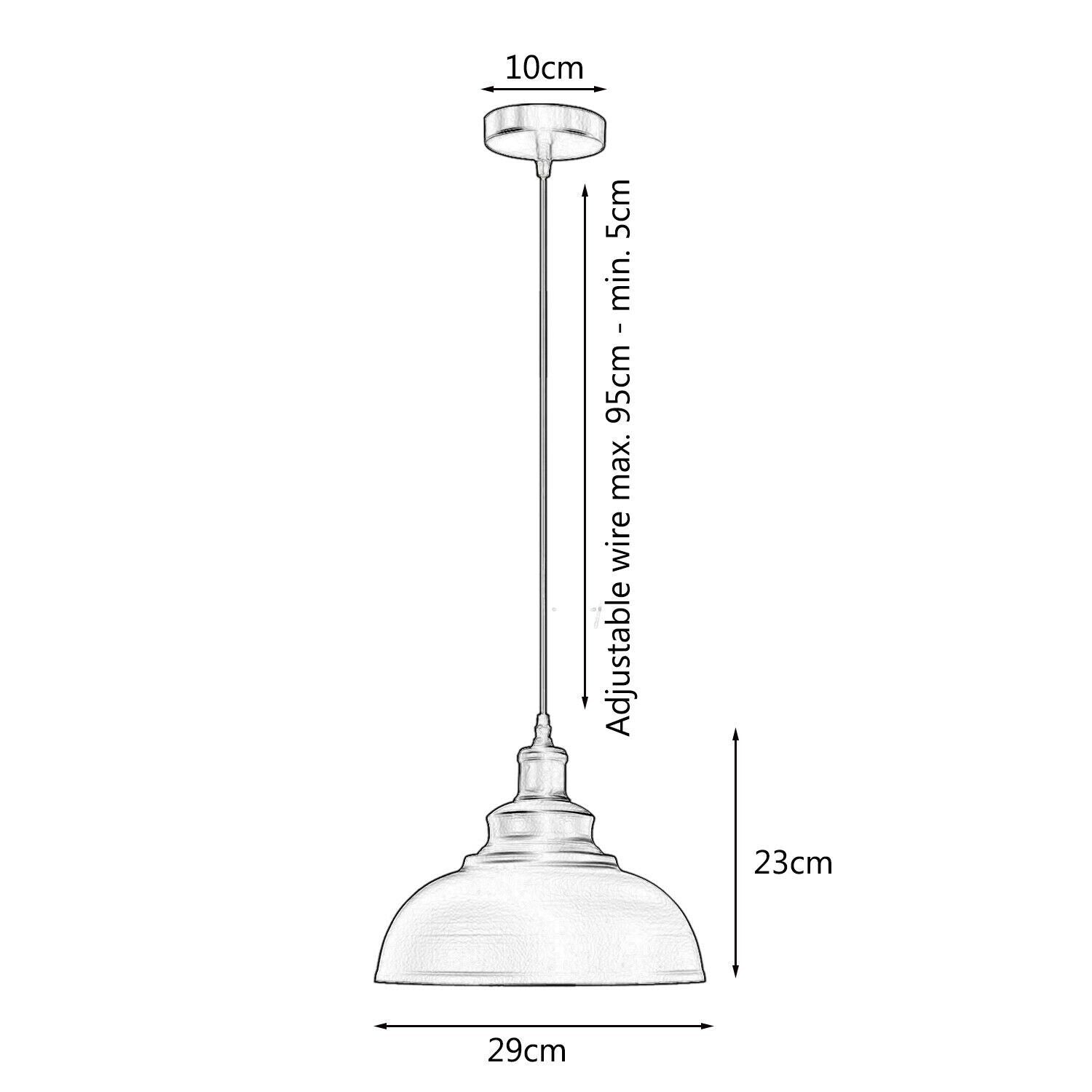 Curvy Black Shade Hanging Ceiling Light