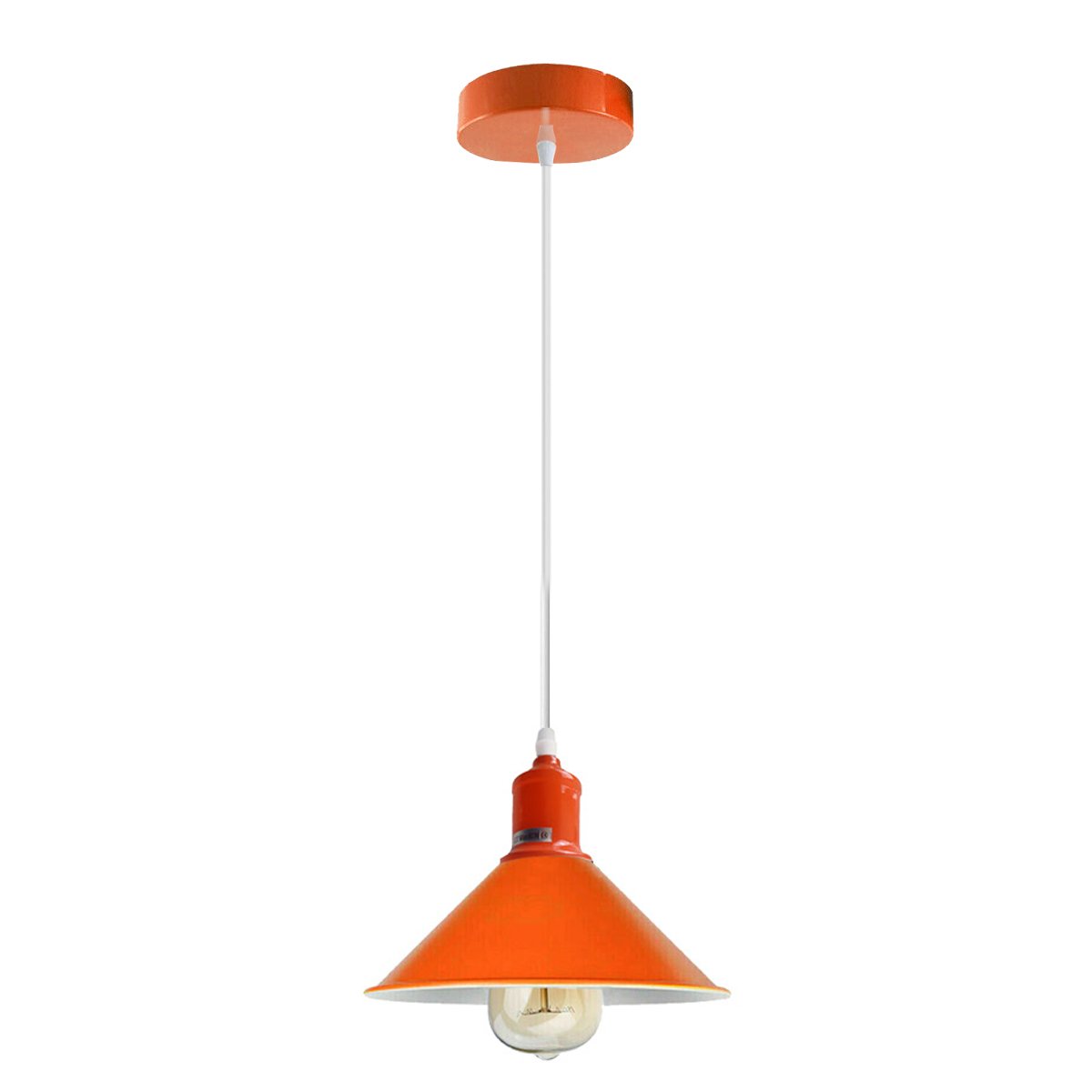 Vintage Orange Shade Ceiling Light