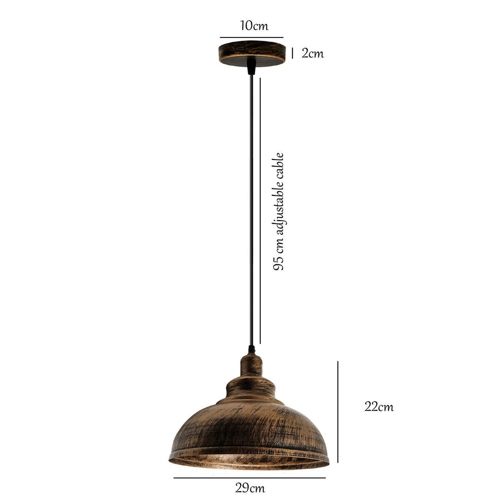 Brushed Copper Chandelier Ceiling Light Pendant