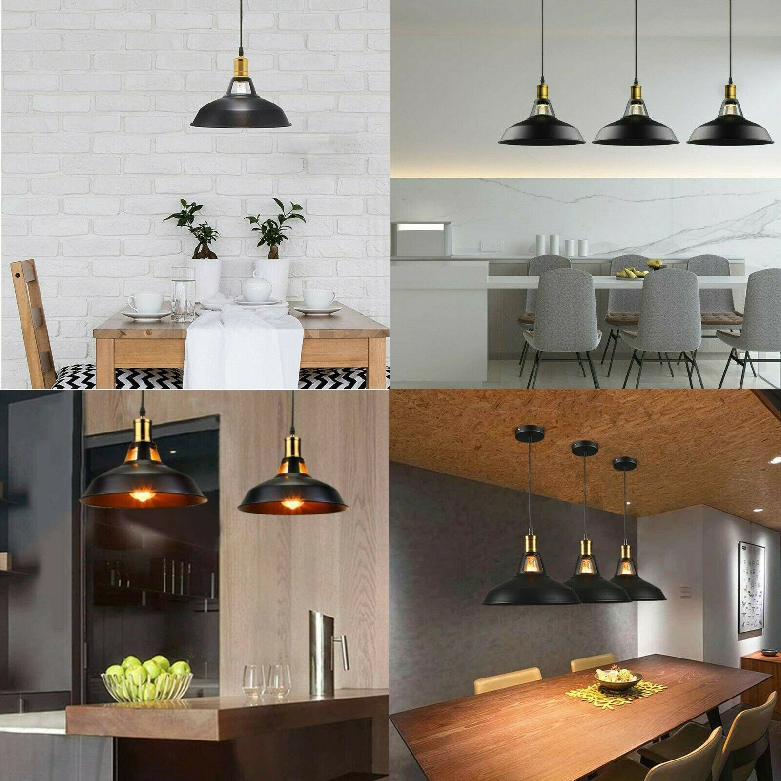 Living room & Dining Room Black Pendant Light